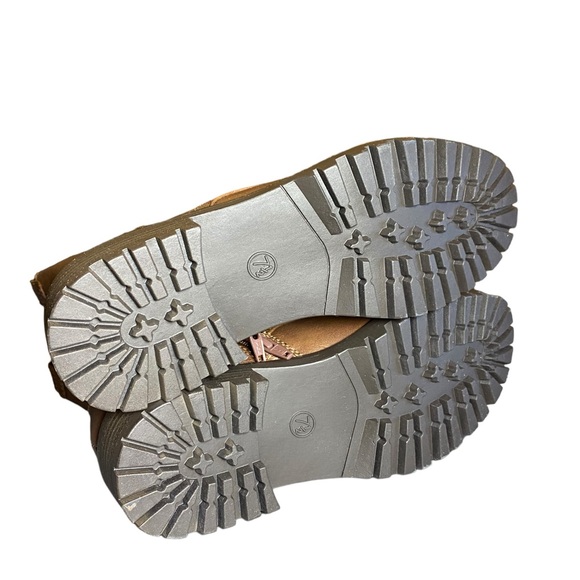 Universal Thread - Brown Lace Up Ankle Combat Boots 7.5 - Picture 4 of 5